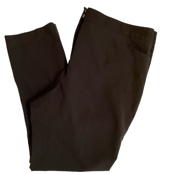 2/$30 Vince Camuto Womens Black Casual Pants Zip Front Side Pockets, Size 16W - Picture 1 of 16